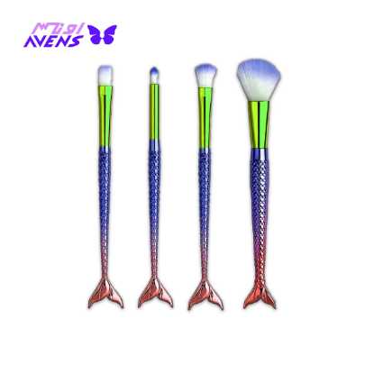 براش ماهی | براش آرایشی | ست براش 4 تکه طرح ماهی | عمده فروشی آرایشی