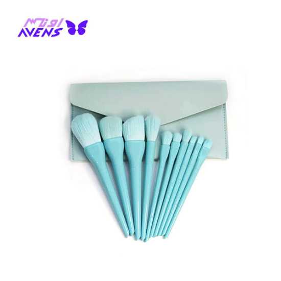 ست براش 10 تکه پاستیلی | پخش عمده لوازم آرایشی اونس