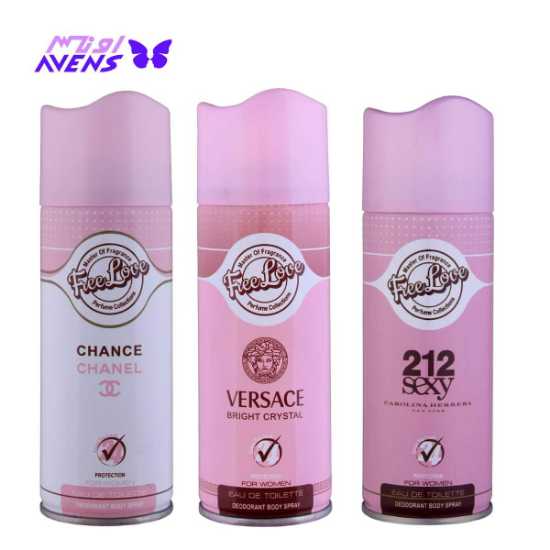 عمده فروشی اسپری خوشبو کننده بدن |‌ اسپری زنانه خوشبو فری لاور | فروشگاه اونس