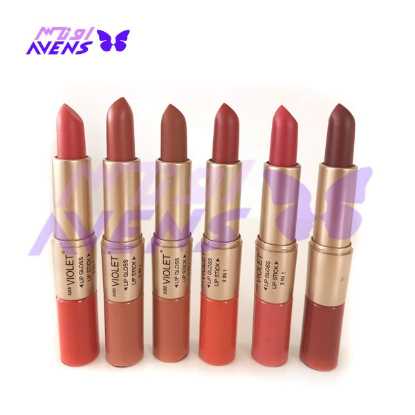  رژ لب دو طرفه جامد و مایع ویولت | بهترین جا برای خرید عمده آرایشی وب سایت اونس