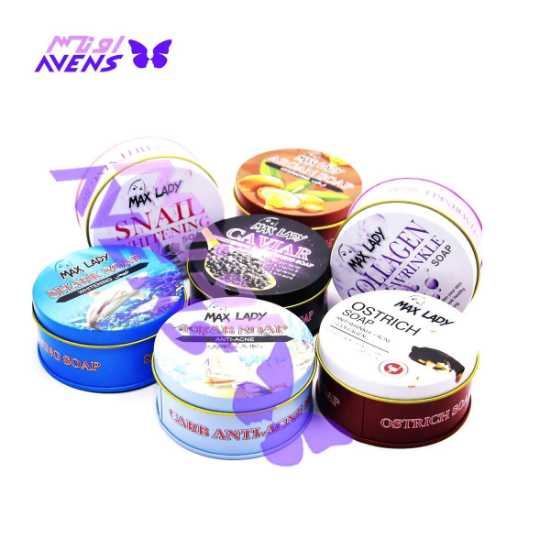 صابون مکس لیدی جعبه فلزی | قیمت صابون مکس لیدی | سایت معتبر خرید عمده آرایشی اونس